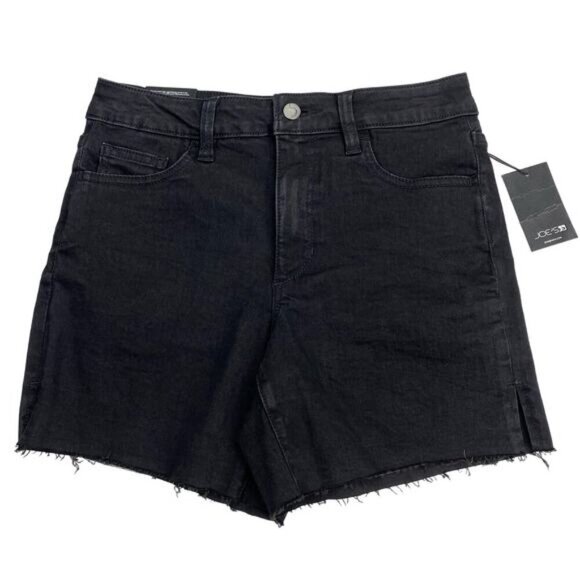 NWT JOE'S JEANS Merida Cut Off Denim Short Sz 26 Washed Black - Picture 2 of 9